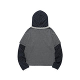 X9090 9STAR LAYERED HOOD LS TEE