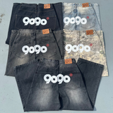 9090 OG Logo Painted Denim Pants