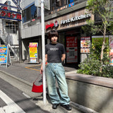 King Logo Buggy Denim Pants