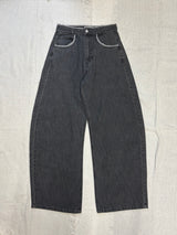 Cross logo lace denim 【yung】