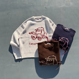 손 그리기 통치자 니트