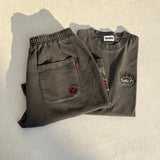 King Logo Pigment Sweat Half Pants