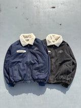 Bullet Logo Boa Denim Jacket