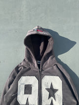 Numbering Logo Zip Hoodie