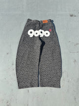 9090 OG Logo Painted Denim Pants
