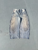 9090 OG Logo Painted Denim Pants