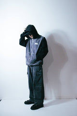 Double Denim Cargo Pants