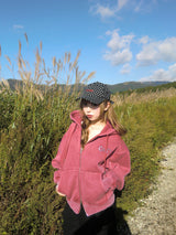 CMT ruler rhinestone zip hoodie