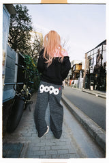 9090 OG Logo Painted Denim Pants