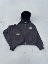 Crown Logo Zip Hoodie