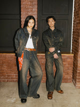 웨이브 클래식 데님 재킷