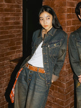 웨이브 클래식 데님 재킷