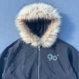 90 Logo Far Zip Hoodie【9090girl】