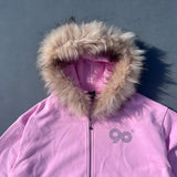 90 Logo Far Zip Hoodie【9090girl】