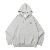 蝴蝶徽標拉鍊連帽衫