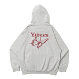 蝴蝶徽標拉鍊連帽衫