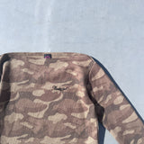 Off shoulder camo thermal L/S Tee【9090 girl】