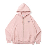 蝴蝶徽標拉鍊連帽衫