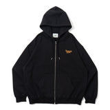 蝴蝶徽標拉鍊連帽衫