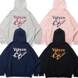 蝴蝶徽標拉鍊連帽衫