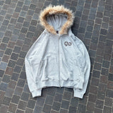 90 Logo Far Zip Hoodie【9090girl】