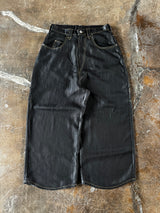 Overdyed wide baggy rayon summer denim