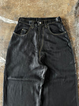 Overdyed wide baggy rayon summer denim