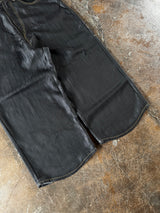 Overdyed wide baggy rayon summer denim