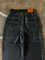 Overdyed wide baggy rayon summer denim