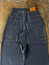 Overdyed wide baggy rayon summer denim