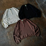 7 button waffle henry tee