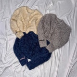 yung logo 2way lame cardigan