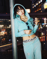 【9090girl×Juicy Couture】Velour Zip Hoodie
