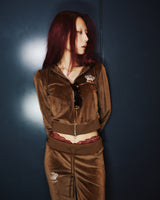 【9090girl×Juicy Couture】Velour Zip Hoodie
