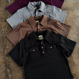 random teleco western polo shirt