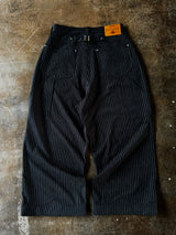 웨스턴 배기 스트라이프 슬랙스