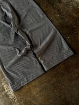 웨스턴 배기 스트라이프 슬랙스