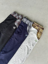 check switching sweat pants