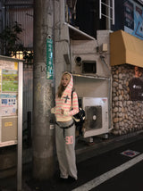 Cross Patch Striped Zip Hoodie