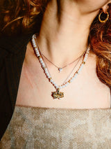 King Logo Perl Necklace