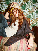 King Logo Perl Necklace