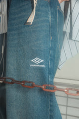 umbro × younger song straight denim