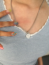 N Logo Stone Necklace