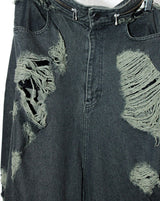 Boro Cut-Out Buggy Denim