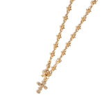 크로스 2 가닥 목걸이