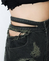 Boro Cut-Out Buggy Denim