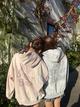 色素渐层连帽衫