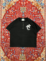 Double cross logo waffle henry S/S tee