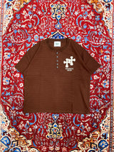 Double cross logo waffle henry S/S tee