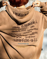 Genzai Vanish徽標拉鍊連帽衫